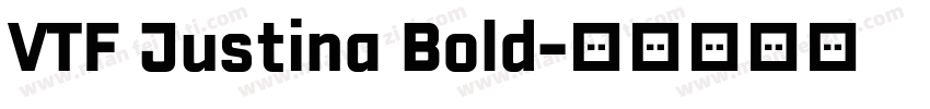 VTF Justina Bold字体转换